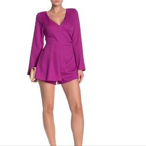 One one six purple romper Sz M